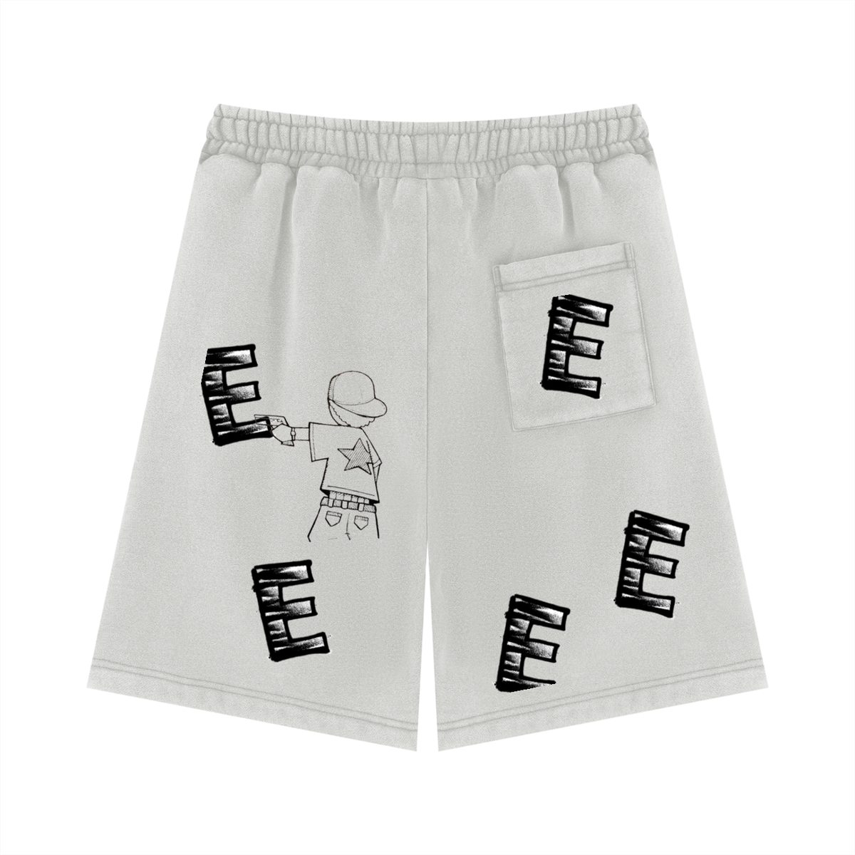 Unisex Vintage Wash Fleece Shorts