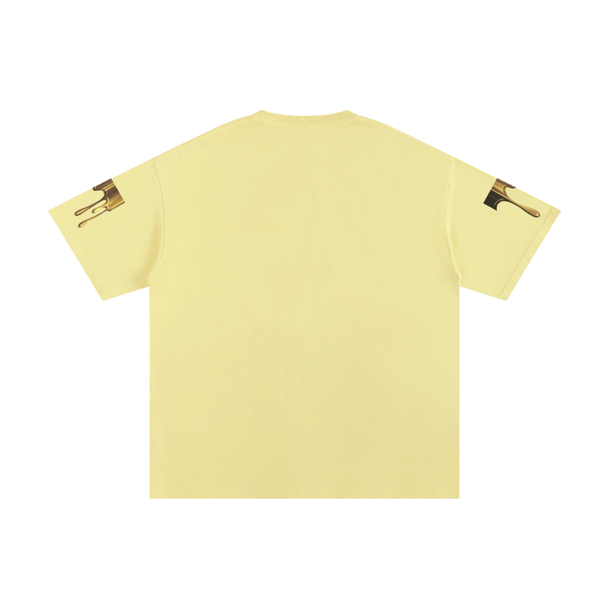 Abstract Pure Gold Cotton T-Shirt