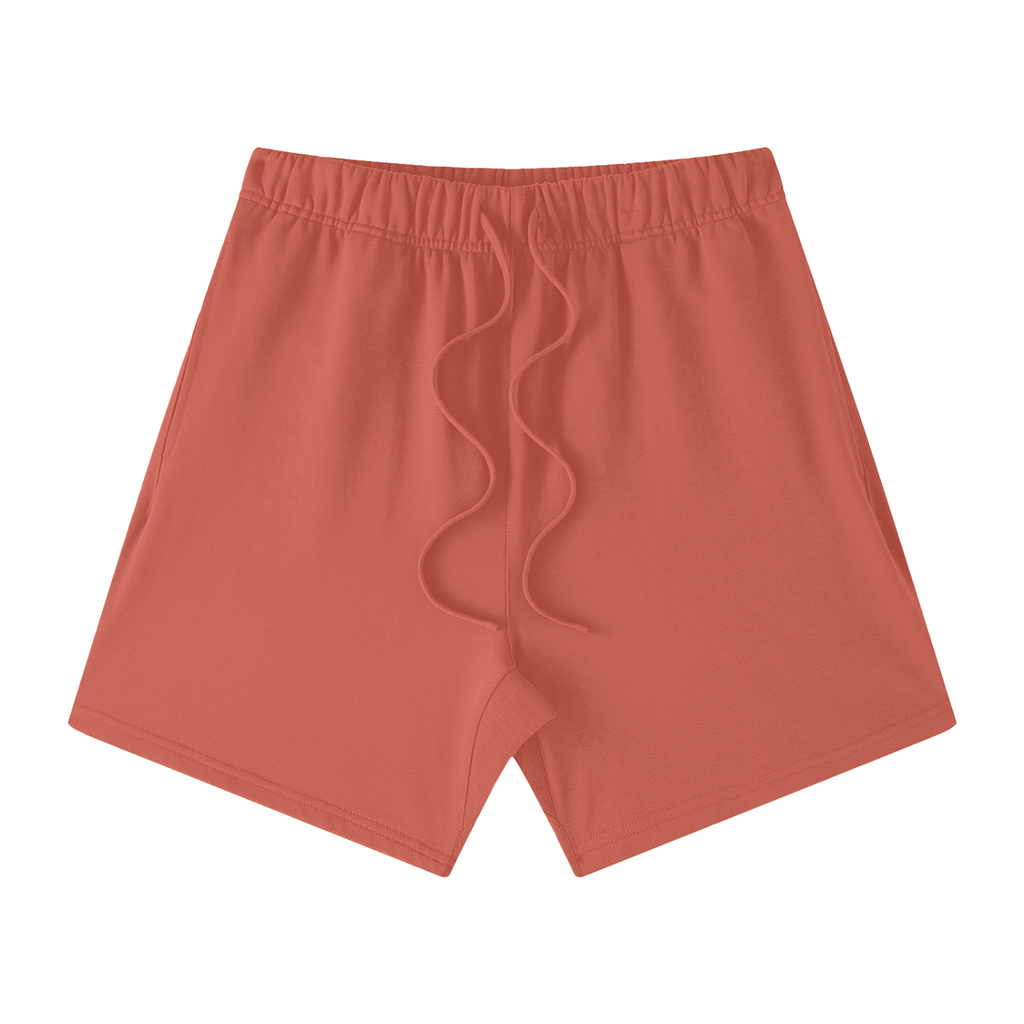 Unisex Earth Tone Loose Fit Cotton Shorts