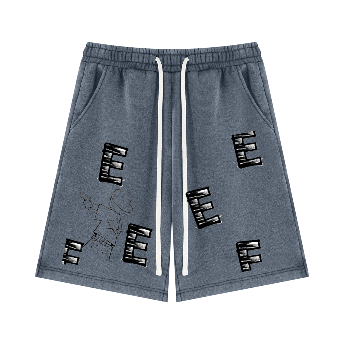 Unisex Vintage Wash Fleece Shorts