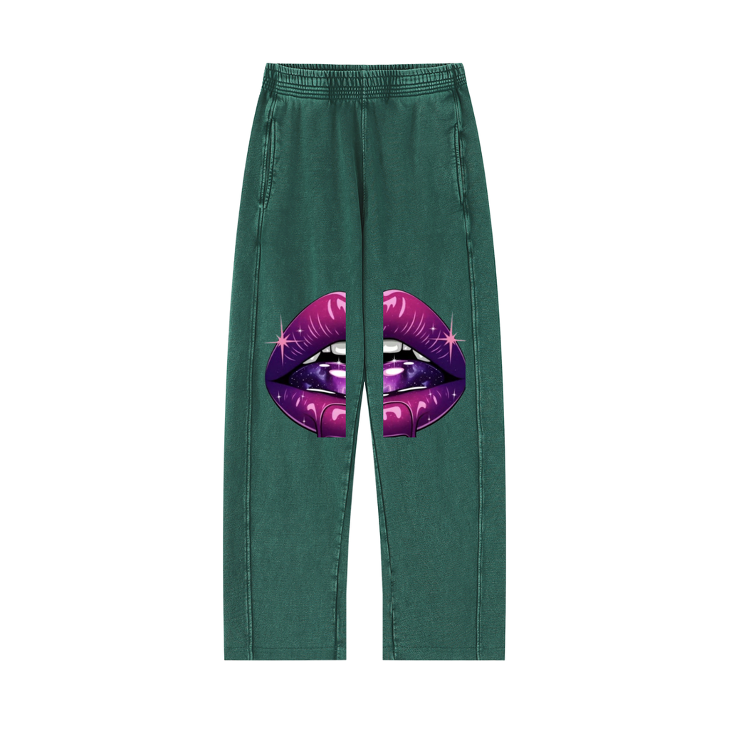 Unisex Mineral Wash Straight Sweatpants