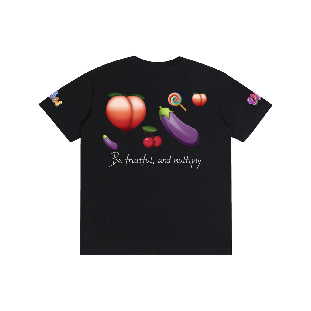 Graffiti-style Pure Cotton Unisex T-Shirt