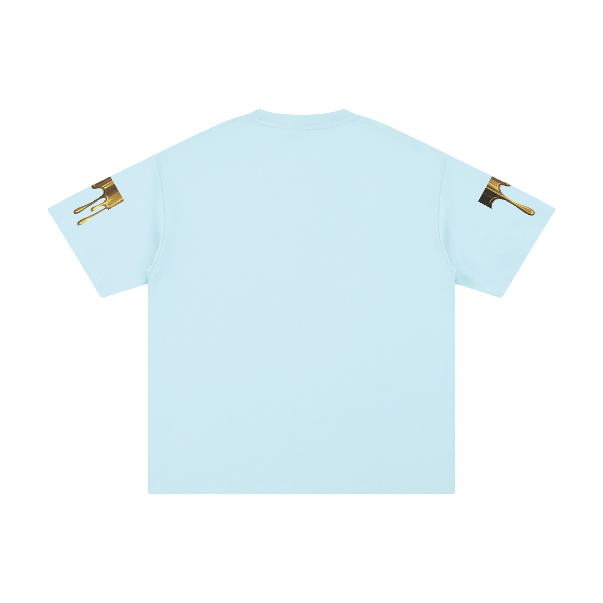 Abstract Pure Gold Cotton T-Shirt