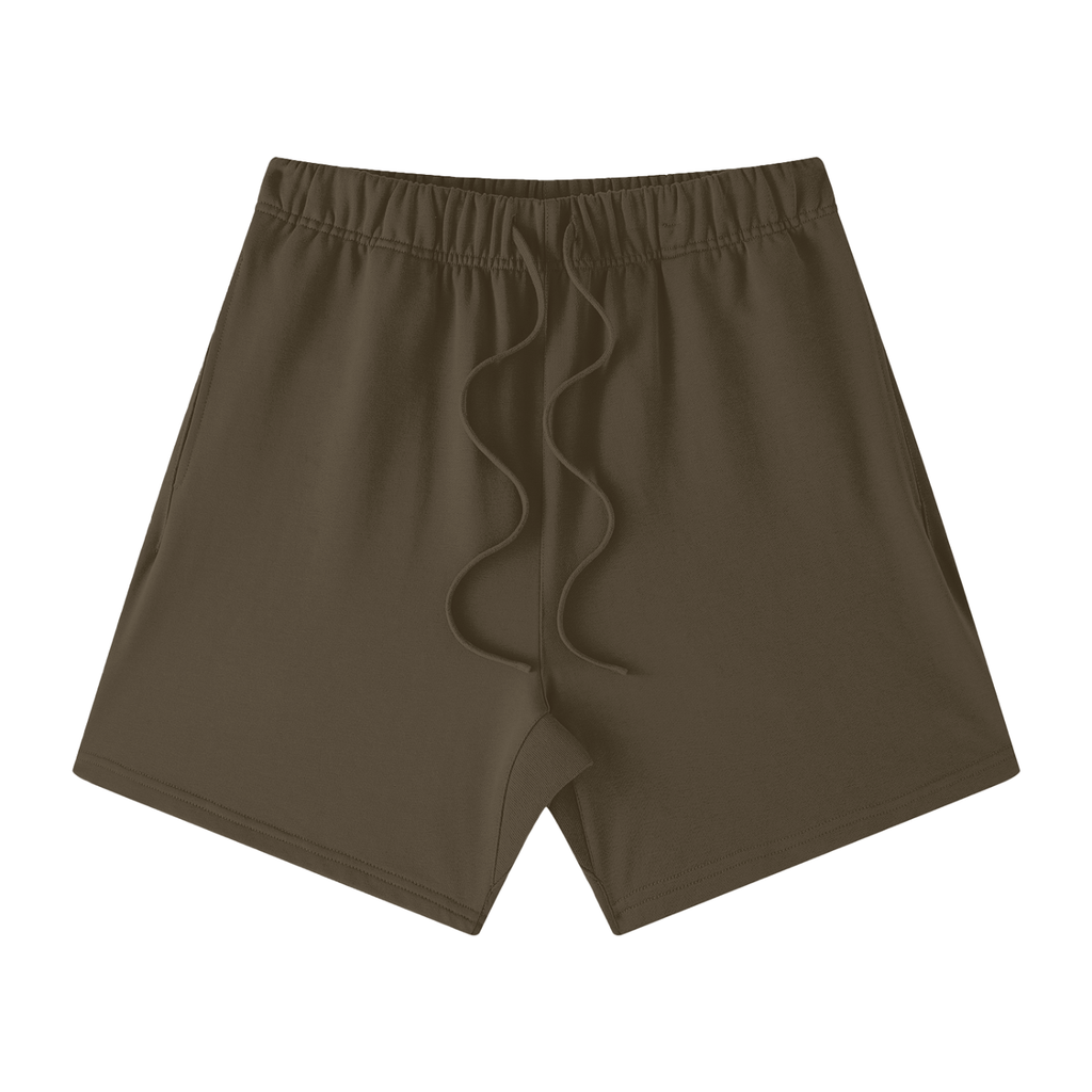 Unisex Earth Tone Loose Fit Cotton Shorts