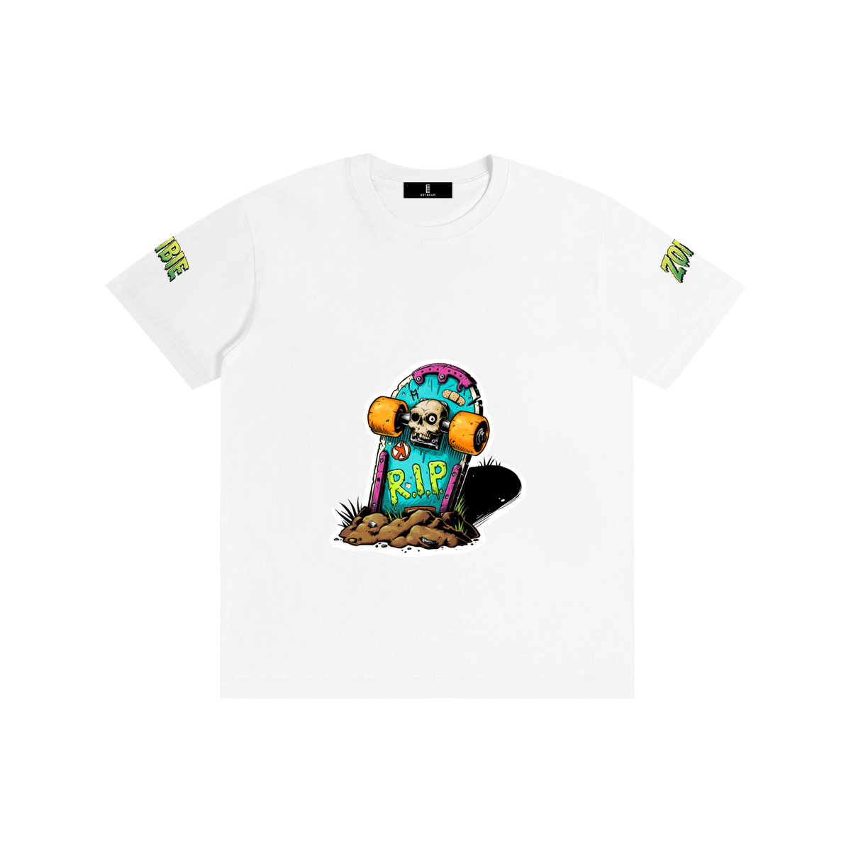 Skull Skateboard Pure Cotton Unisex T-Shirt