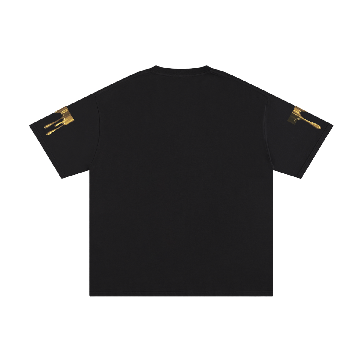 Abstract Pure Gold Cotton T-Shirt