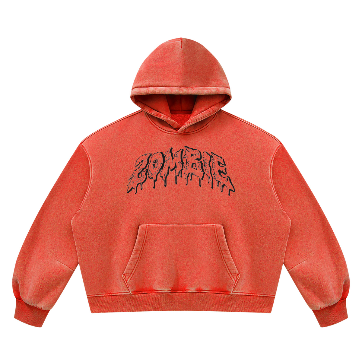 Unisex Vintage Wash Boxy Fleece Hoodie