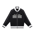 Illusion Block Raglan Sleeve Zip Track Jacket