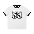69 Contrast Edge Ribbed Crewneck T-Shirt