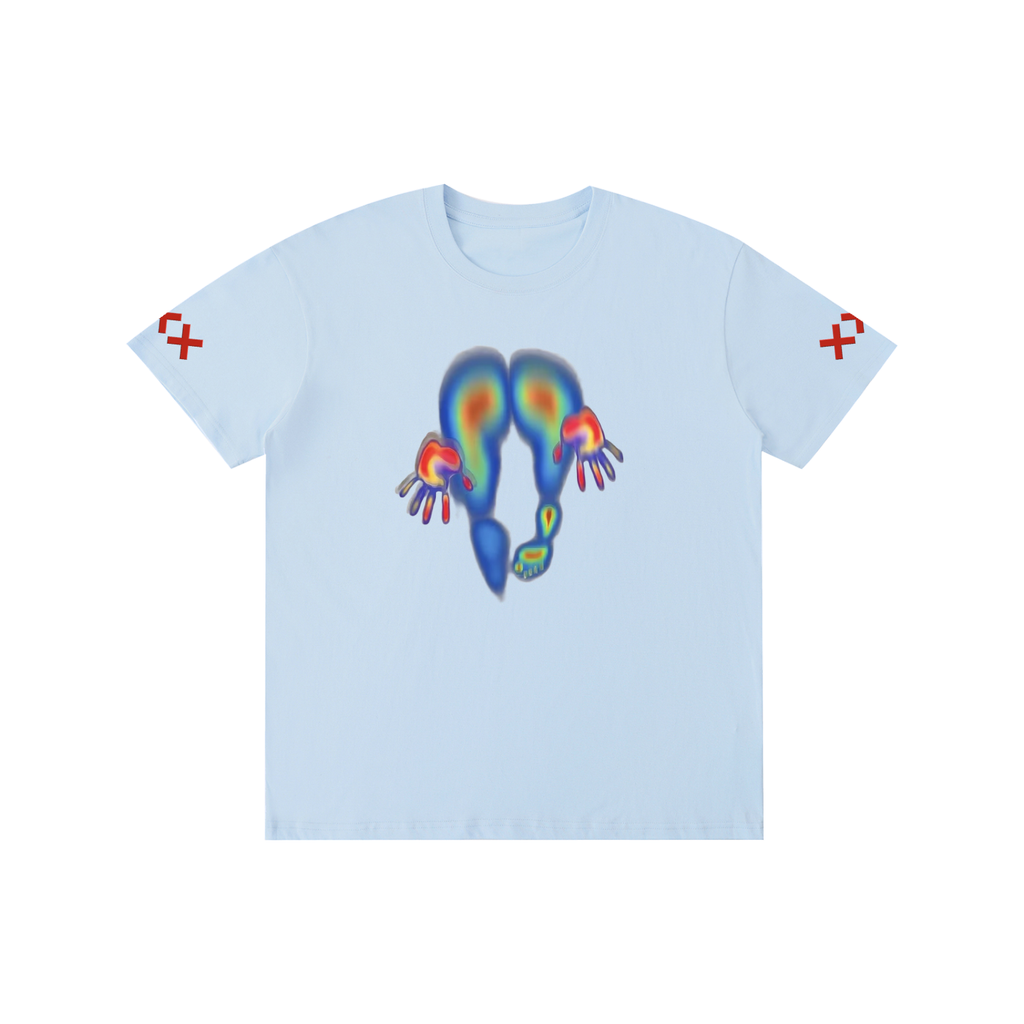 Meng Grafiese Suiwer Katoen Unisex T-hemp
