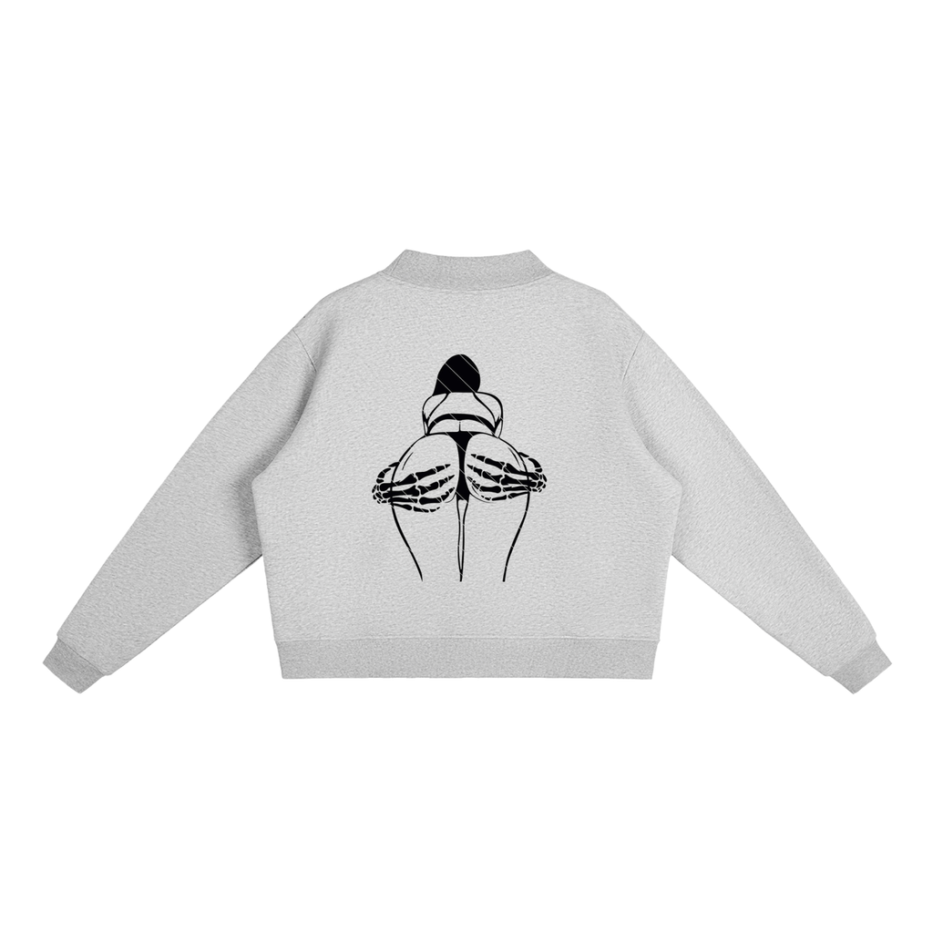 Essential Fleece Mock-Neck Crew Sweatshirt
