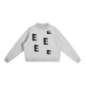 Essential Fleece Mock-Neck Crew Sweatshirt
