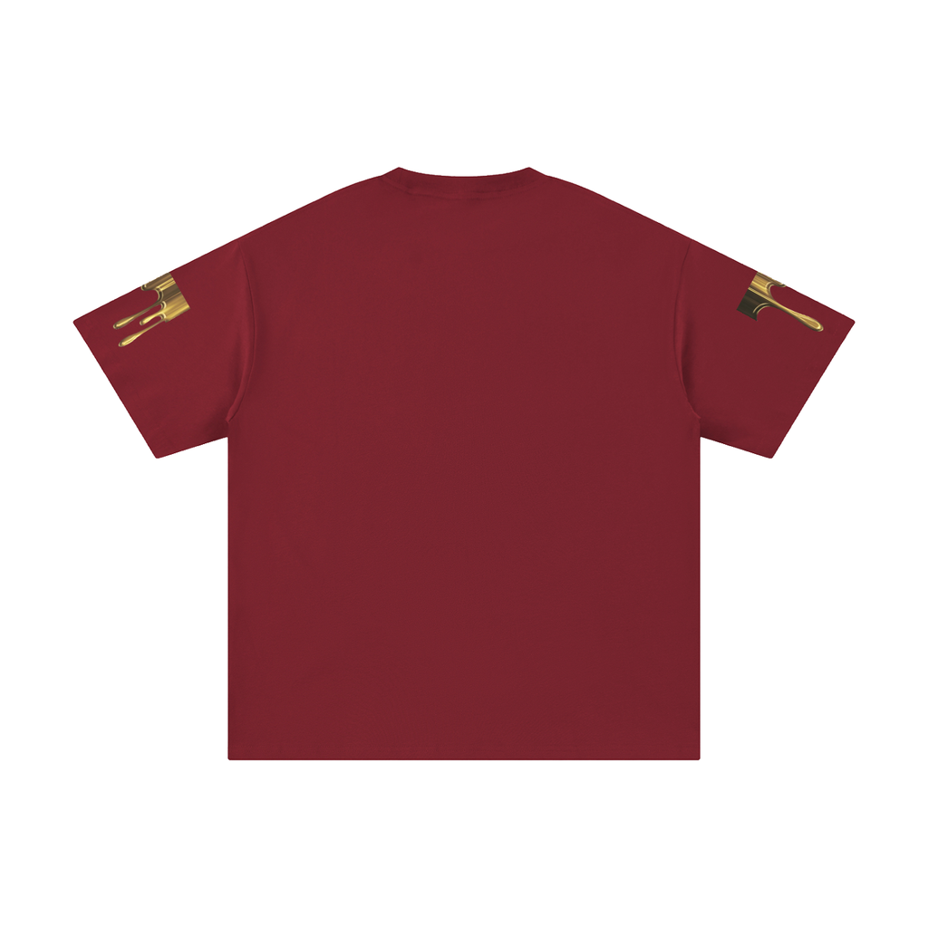Abstract Pure Gold Cotton T-Shirt