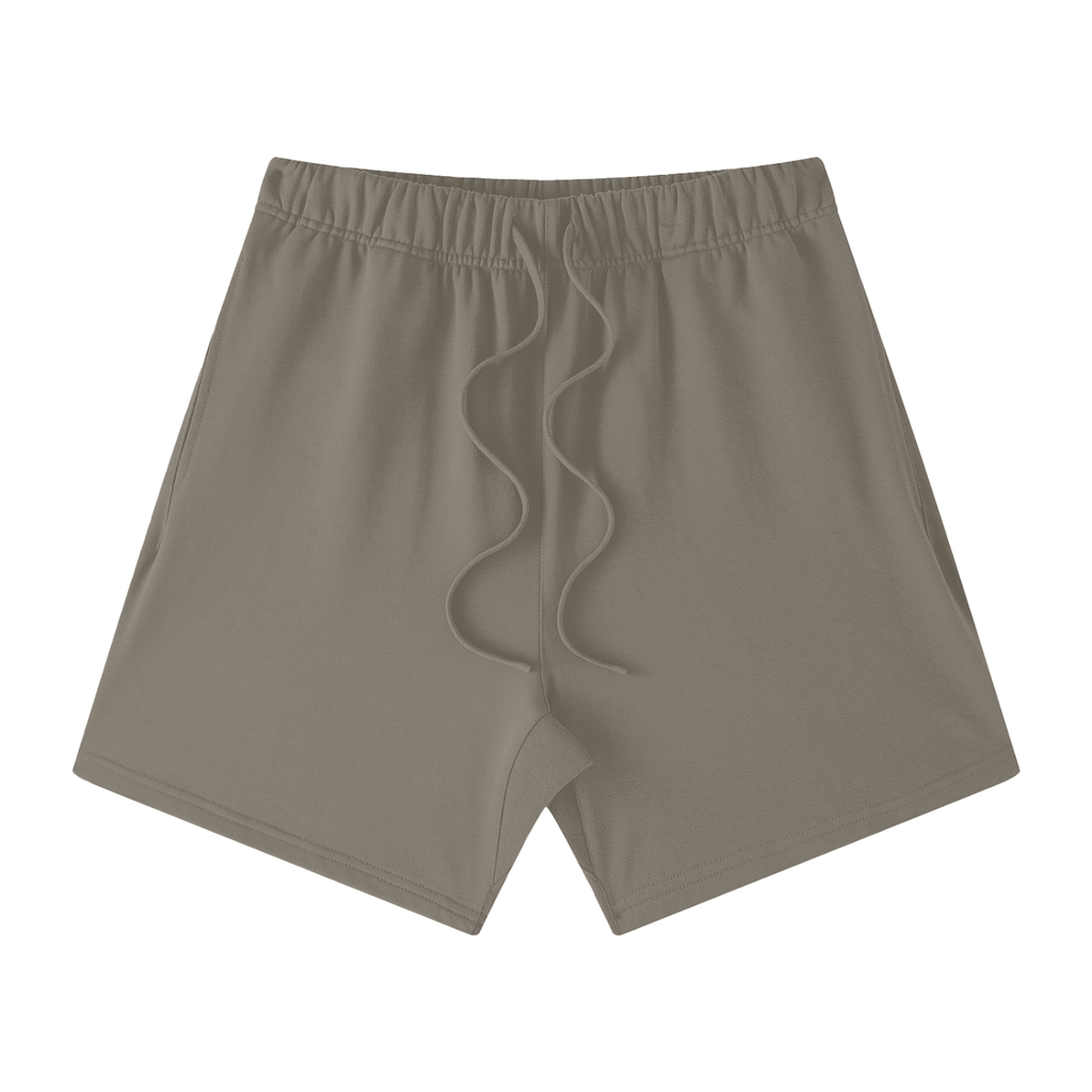Unisex Earth Tone Loose Fit Cotton Shorts