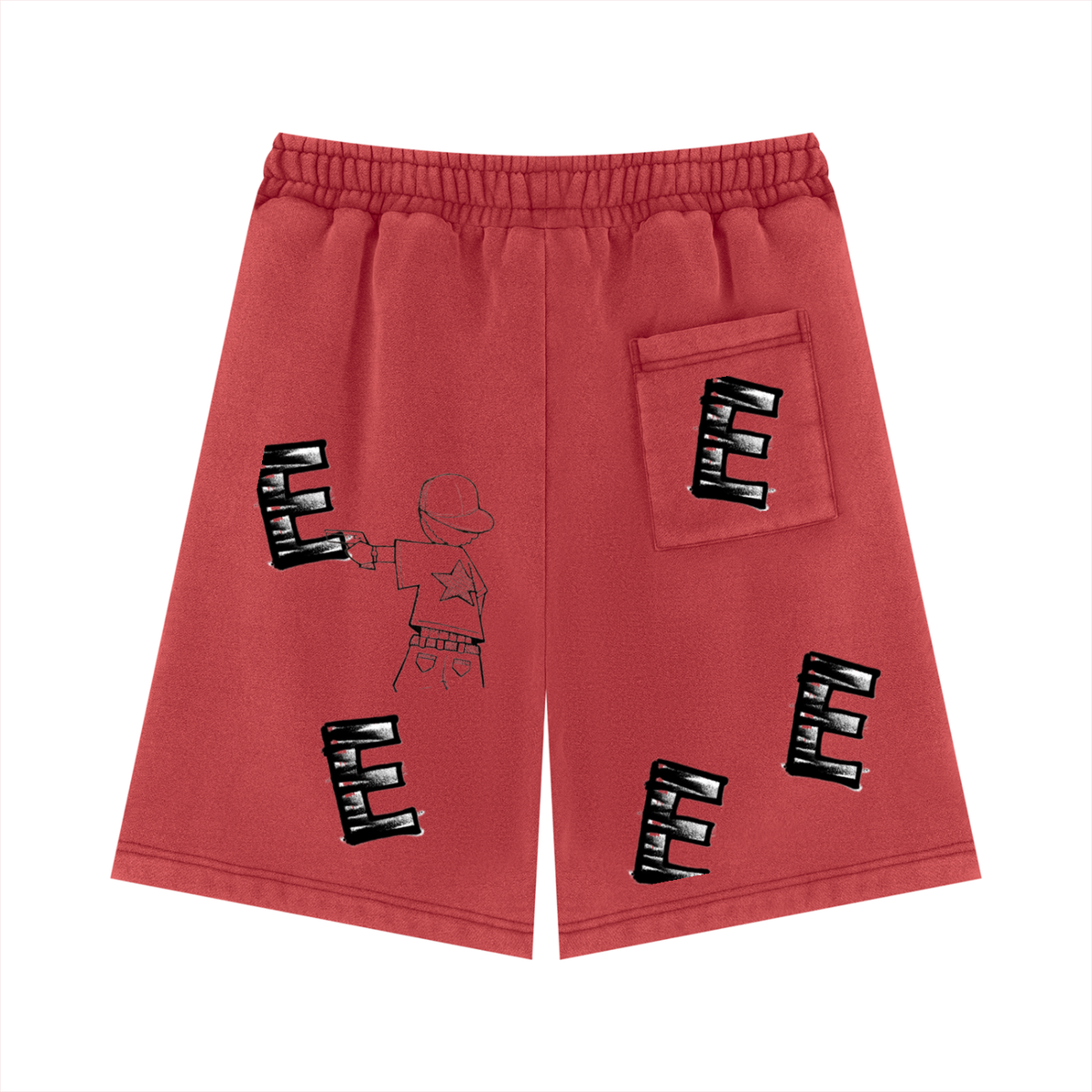 Unisex Vintage Wash Fleece Shorts