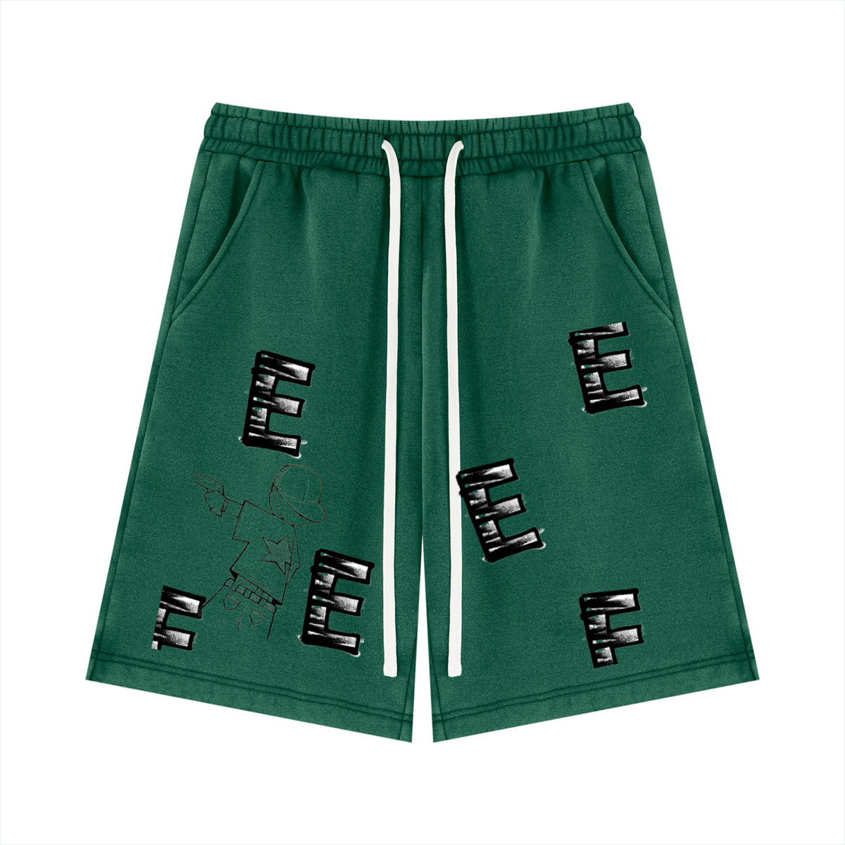 Unisex Vintage Wash Fleece Shorts