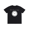 Klok Grafiese Suiwer Katoen Unisex T-hemp
