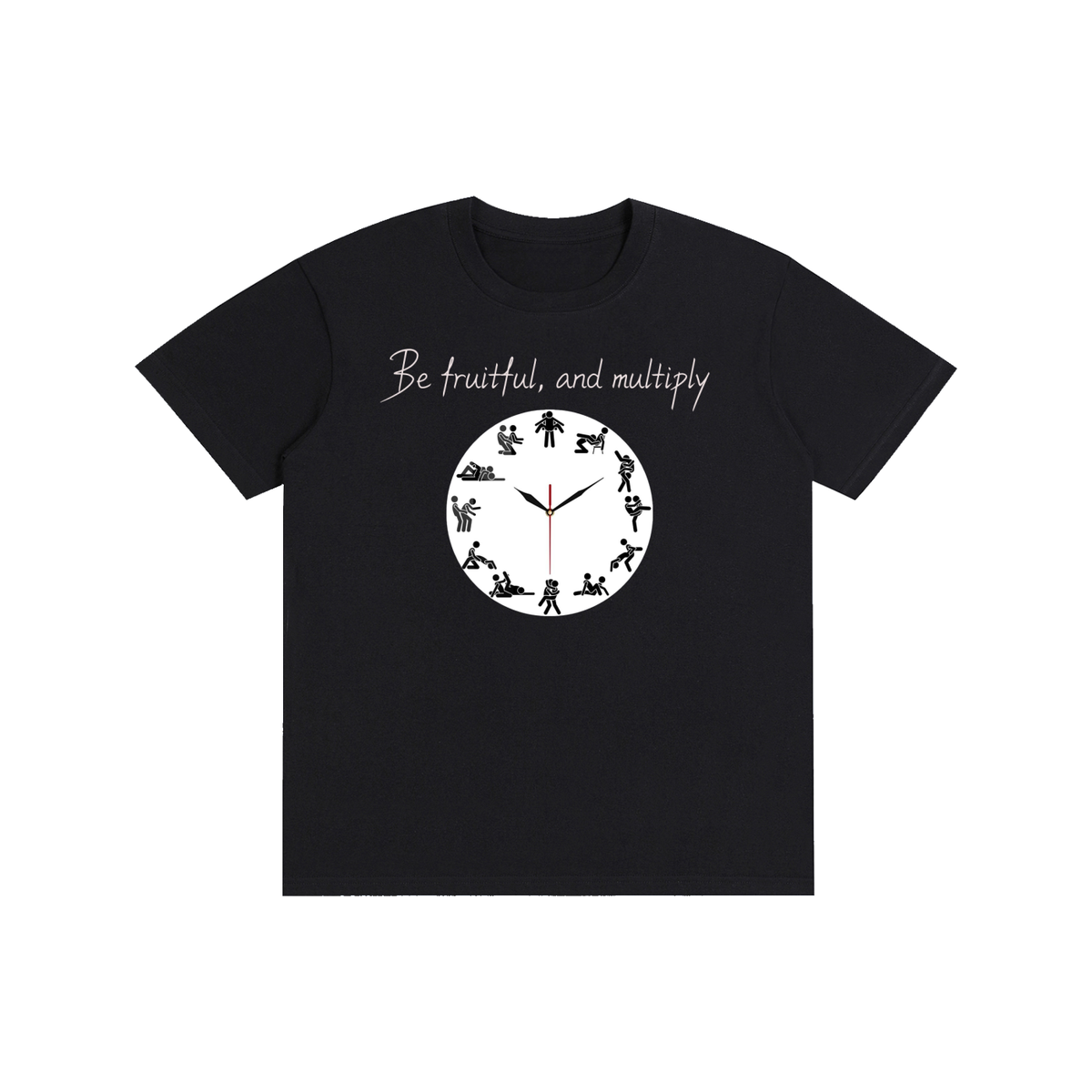 Clock Graphic Pure Cotton Unisex T-Shirt