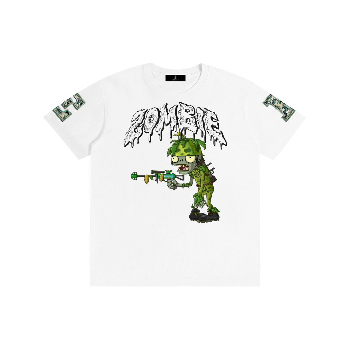 Zombie Pure Cotton Unisex White T-Shirt