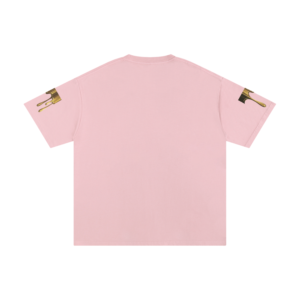 Abstract Pure Gold Cotton T-Shirt