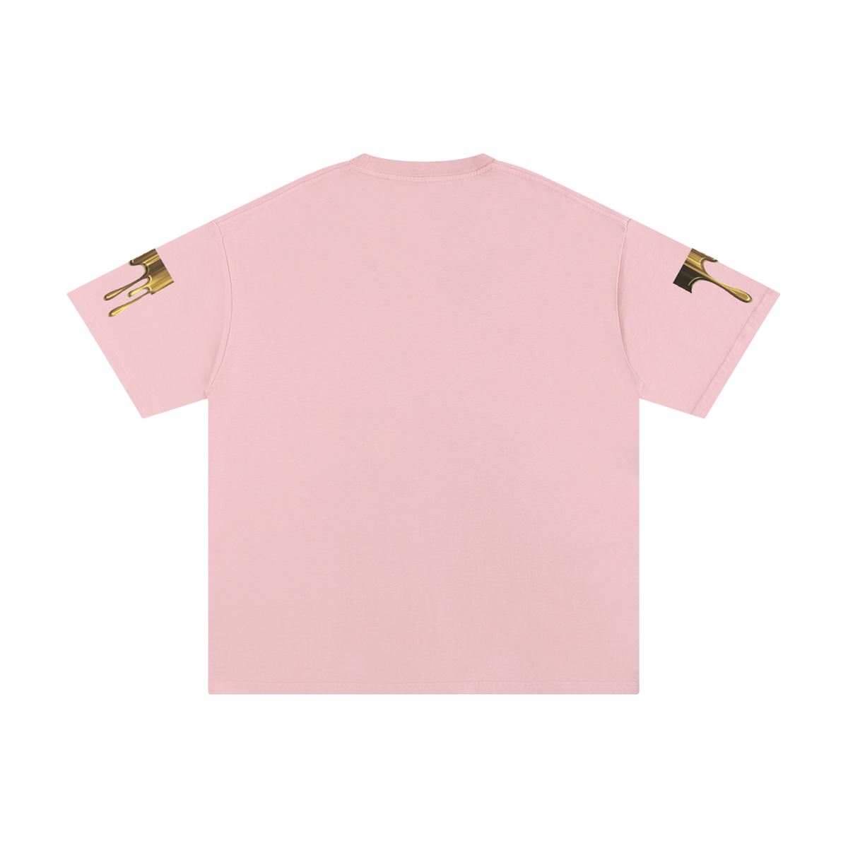 Abstract Pure Gold Cotton T-Shirt