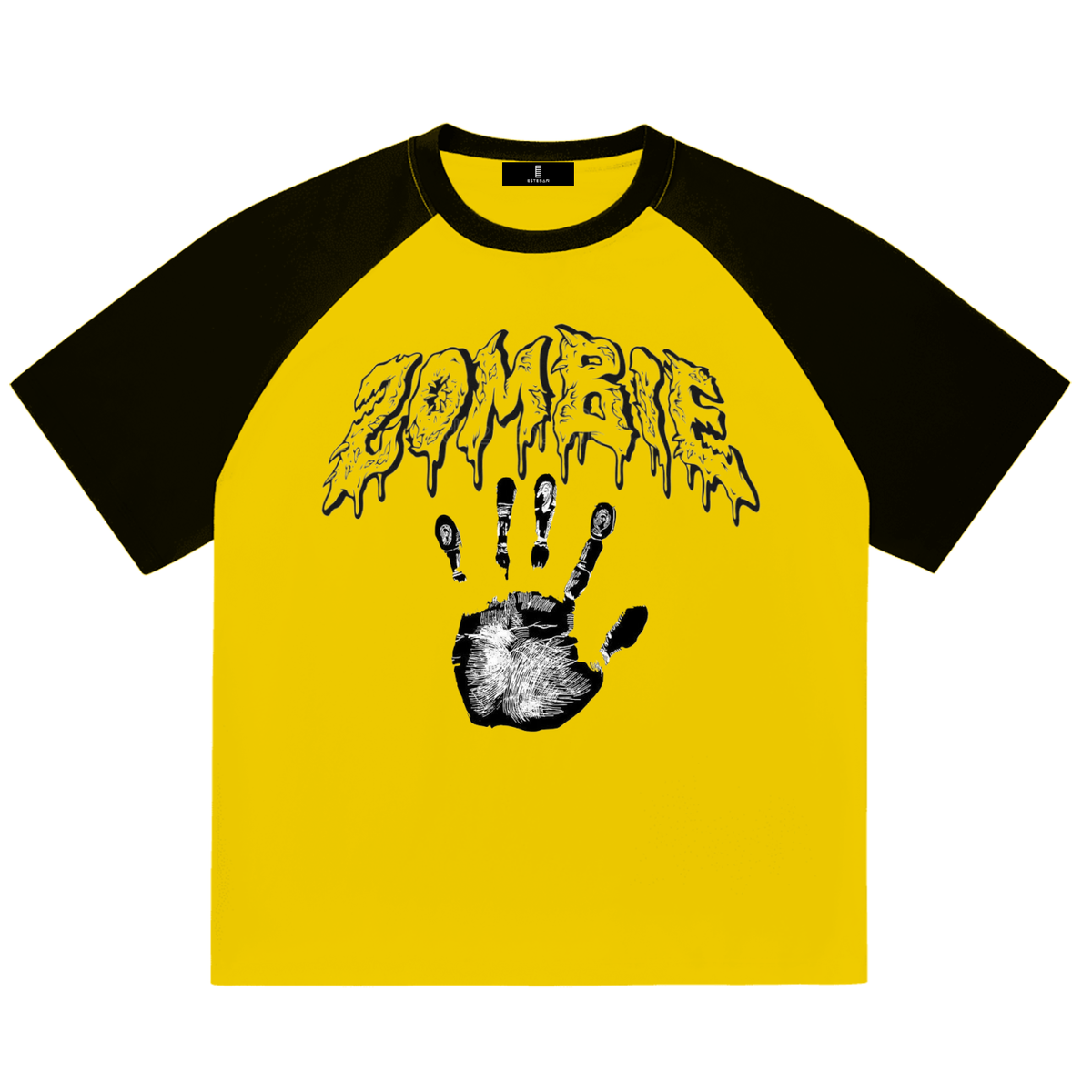 Color-Blocked Raglan Sleeve T-Shirt