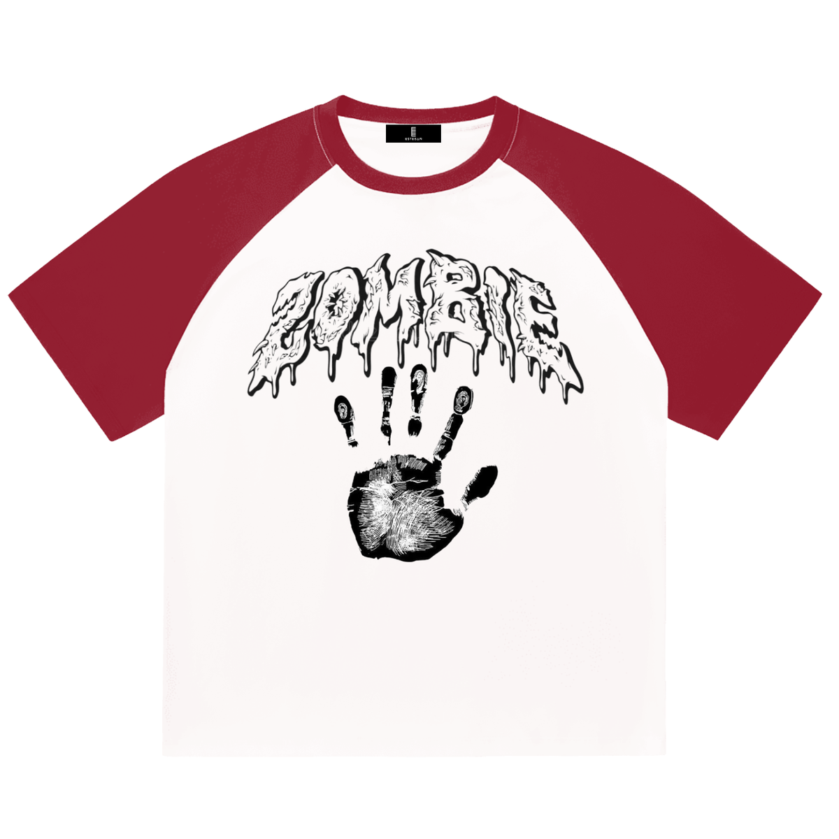 Color-Blocked Raglan Sleeve T-Shirt