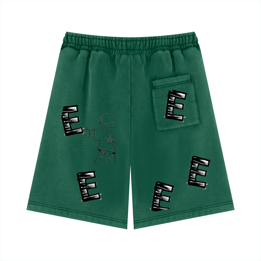 Unisex Vintage Wash Fleece Shorts